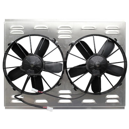Aftermarket Z40076 Dual High CFM 12 Electric Fan And Shroud 18 18 x 26 x 4 38 Z40076-NOR